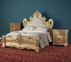 Wooden Luxury Royal Bed for Bedroom
