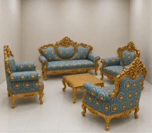 Luxury Royal Maharaja Sofa Set Design for Living Room