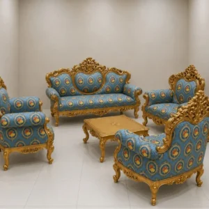 Luxury Royal Maharaja Sofa Set Design for Living Room